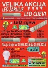 VELIKA AKCIJA 08/2016 - LED cijevi i žarulje